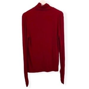Fabletics Red Long Sleeve Turtleneck Top